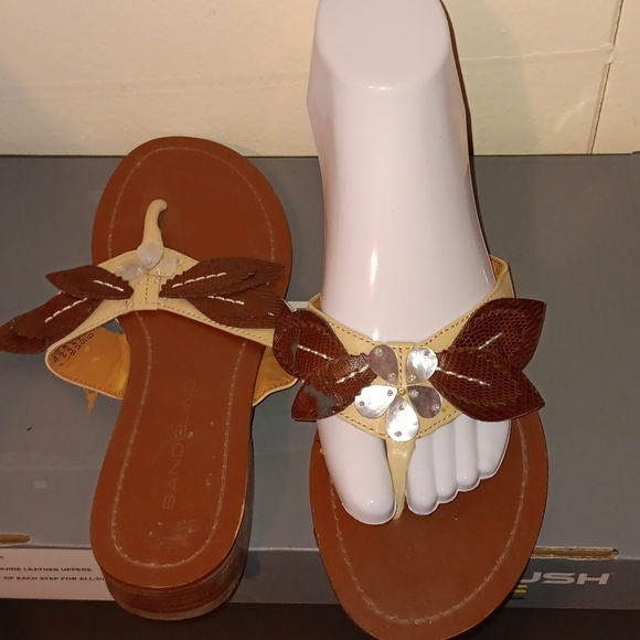 Women's Sandals Bandolino, Tan and brown Preowned, Size 6.5, - Picture 2 of 7